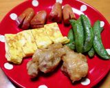 (家にあるもので)モンチッチ弁当作り方1写真