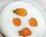 バジルオムレツのカニクリームソース添え作り方2写真