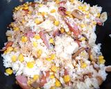 ガリバタこがし醤油の簡単とうもろこし炒飯作り方6写真
