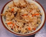 絶品母の思い出松茸と牛肉炊き込みご飯作り方9写真