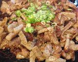 ポン酢で食べる「元祖すじこんの店」鉄板焼作り方8写真
