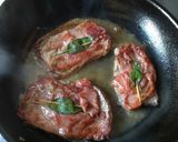牛肉のサルティンボッカ・アッラ・ロマーナ作り方5写真