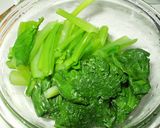 小松菜のカレー風味炒め作り方2写真
