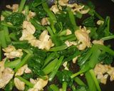 小松菜のカレー風味炒め作り方4写真