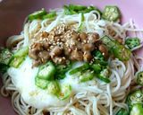 納豆オクラ長芋盛り☆orぶっかけそうめん作り方8写真