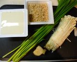 風邪予防◎ニラ納豆・えのき・豆腐の味噌汁作り方1写真