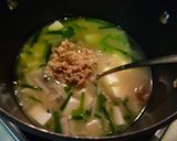 風邪予防◎ニラ納豆・えのき・豆腐の味噌汁作り方4写真