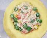 ツナとミックスベジタブルの調理パン♡作り方8写真