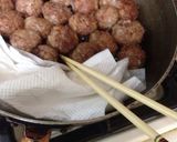 揚げない!ハンバーグのたね肉団子作り方4写真