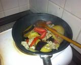 麻婆なす　トマト入り作り方3写真