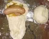 HB★ウィンナー入りロールパン★カレー味作り方4写真