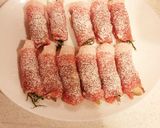 豚ロースでみょうがとシソ巻き♪作り方4写真