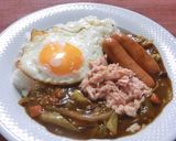 キャベツとツナのカレー作り方4写真