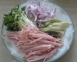 こぶ茶味の冷製パスタ作り方1写真