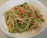 ゴーヤともやしの麺つゆマヨサラダ作り方7写真