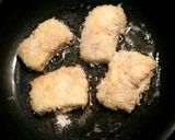 豚ロース薄切りニンニクとチーズ挟み豚カツ作り方3写真