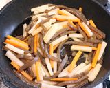 簡単!コンニャクと大根と人参のきんぴら作り方5写真