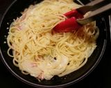 塩レモンのクリームパスタ作り方4写真