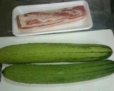 豚とヘチマの味噌炒め作り方1写真