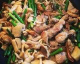 4種のきのこと豚肉のネギ味噌炒め作り方6写真