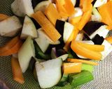 簡単！オリーブオイルで野菜炒め作り方1写真