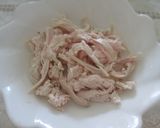 鶏肉と玉ねぎで♫わさびマヨ醤油サラダ作り方2写真