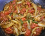 めっけもん♪トマトのカレーパスタ作り方4写真