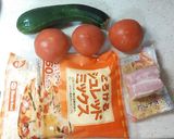 簡単夏野菜ズッキーニとトマトのチーズ焼き作り方1写真
