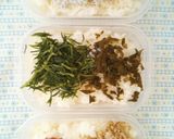 小さな押し寿司☆野菜の自然色でケーキ風作り方2写真
