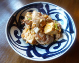 豆腐と白ネギのオイスター炒め♪作り方5写真