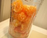 桃とみかんのスムージー作り方1写真