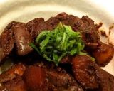 鶏レバーと根菜のカレー味噌煮作り方4写真