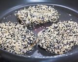 オリエンタル風カジキ胡麻焼きプレートご飯作り方2写真