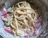 簡単‼︎冷製パスタ〜濃厚カルボナーラ〜作り方5写真