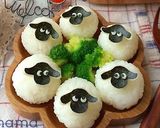 まん丸おにぎりで♪羊のショーンキャラ弁作り方6写真