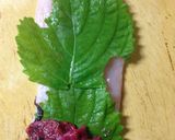鶏ササミの梅肉大葉巻き作り方4写真