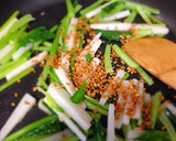 料理長の娘の【小松菜と長芋のソテー】作り方5写真