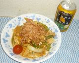 パパの玉ねぎ＆ゴーヤーチャンプル作り方7写真