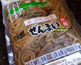 ゼンマイ水煮のニンニク柚子胡椒炒め作り方1写真
