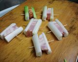 ネギのベーコンはさみ焼き作り方1写真