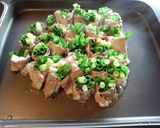 鉄板焼きde焼きしゃぶ・九条ネギ巻♪作り方5写真