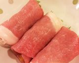 梅大葉チーズのとろけるロールカツ♪作り方3写真