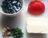 豆腐トマトたぬき( 天かす )サラダ～作り方1写真