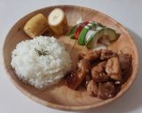 レンジ！鶏もものワンプレートランチ＊*作り方3写真
