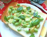 バジルカレー風味　枝豆トースト作り方4写真