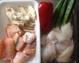 サーモン、白身魚のホイル焼き作り方1写真