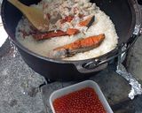 土鍋でカニ飯＆自家製いくら作り方4写真