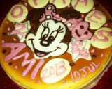 ミニーマウス★バースデーケーキ作り方3写真