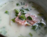 10分☆毎朝食べたい♪白菜ミルクスープ♪作り方4写真