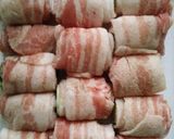 簡単、巻き豚バラのグリル焼き作り方1写真